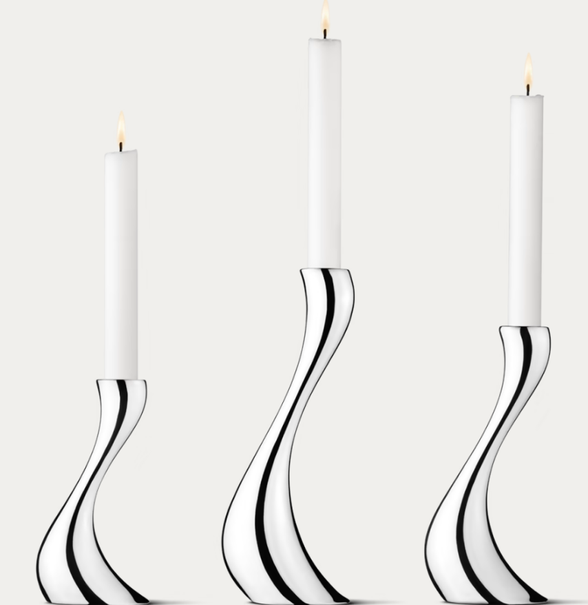 Georg Jensen COBRA candleholder, small, medium, large