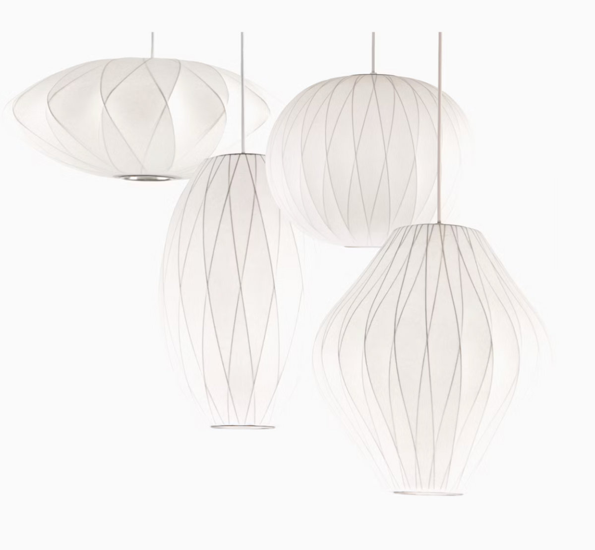 Herman Miller Nelson Cigar Crisscross Bubble Pendant