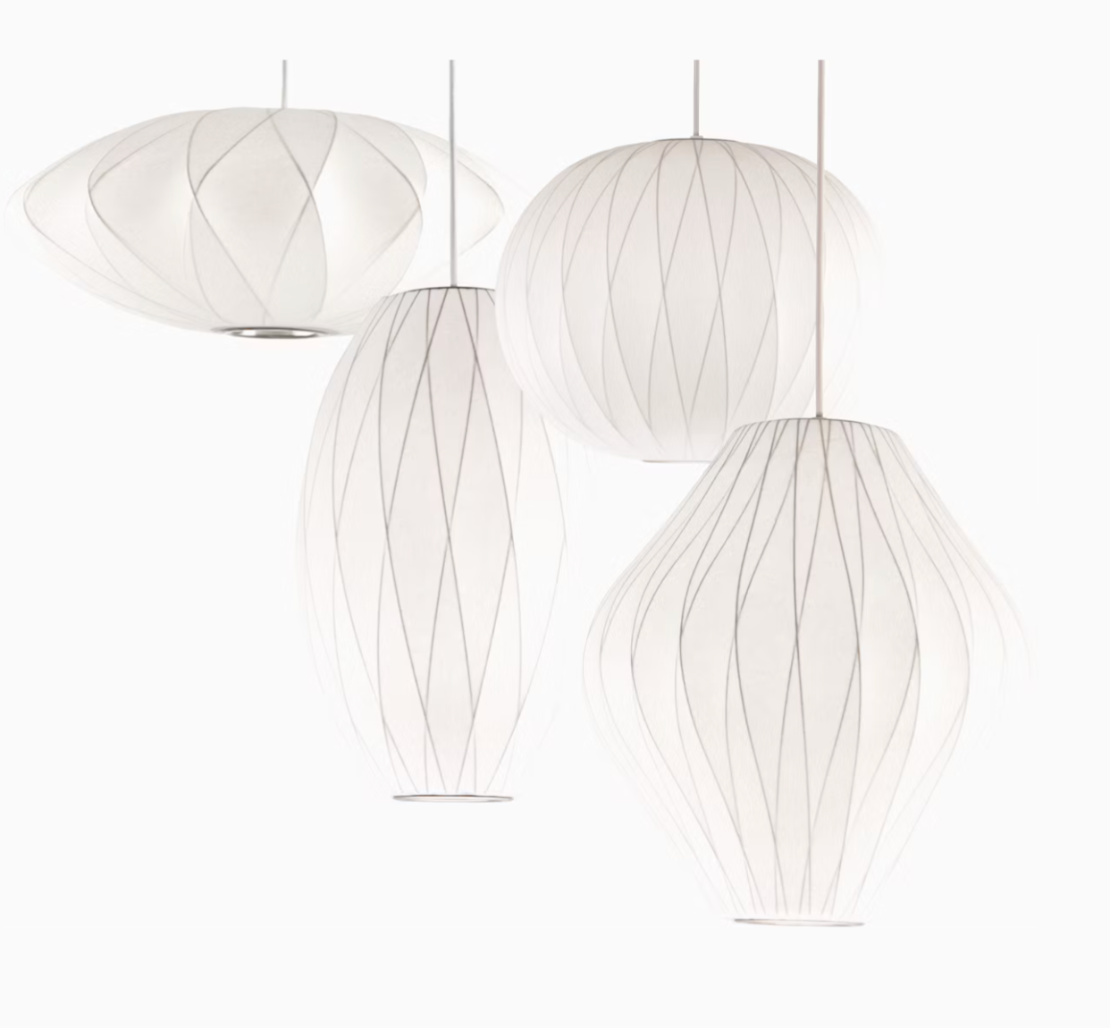 Herman Miller Nelson Cigar Crisscross Bubble Pendant