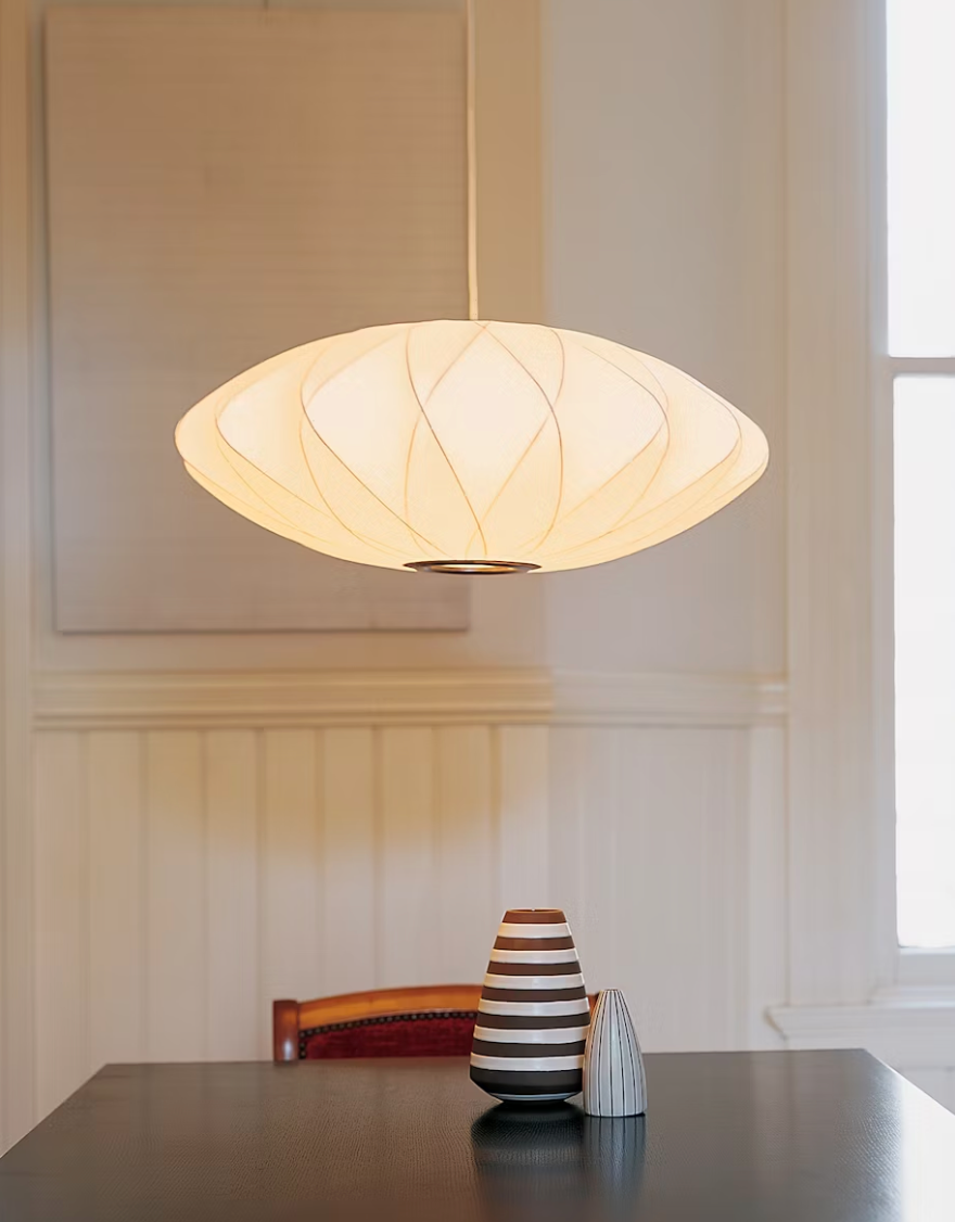 Herman Miller Nelson Saucer Crisscross Bubble Pendant